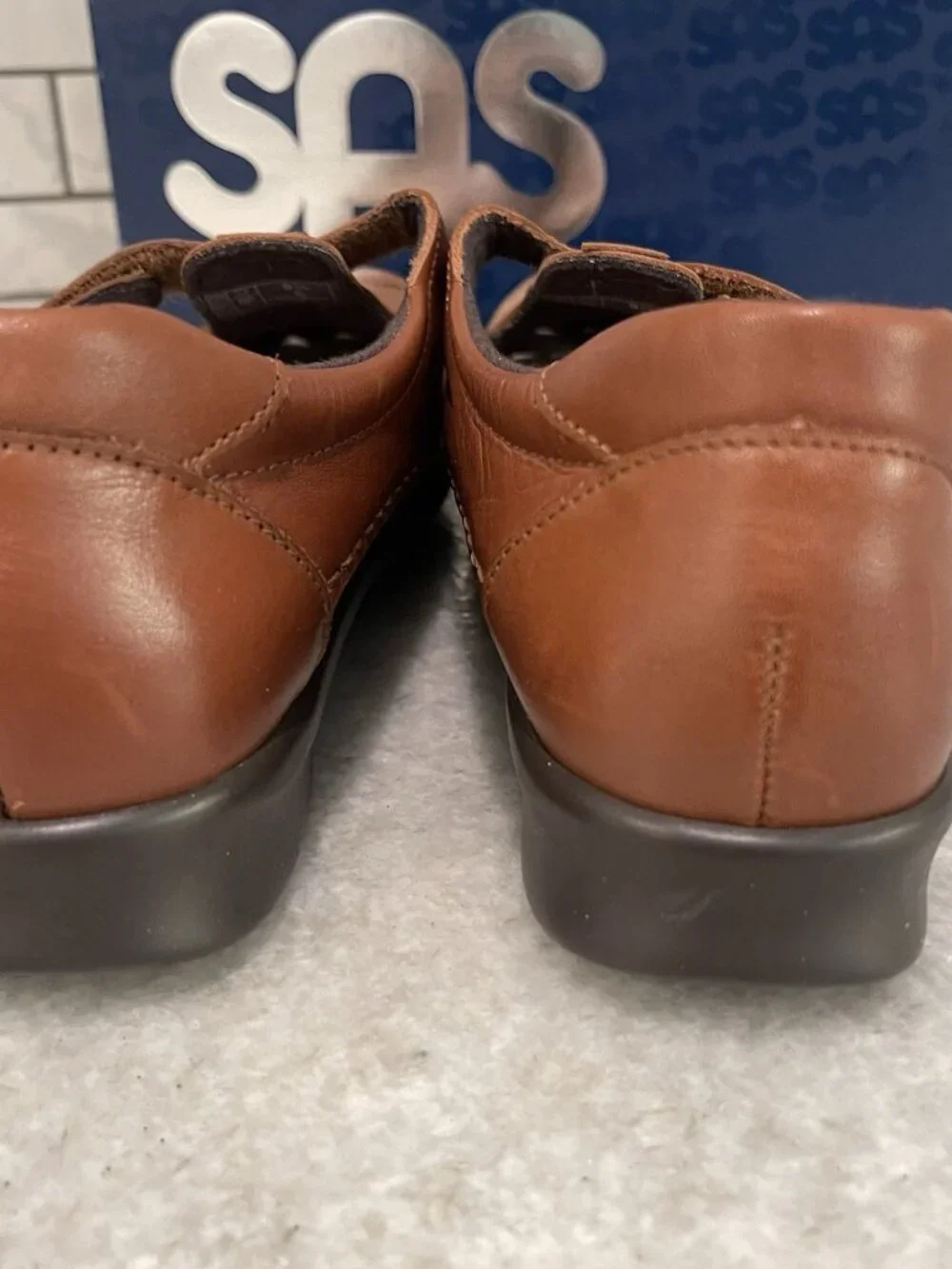 SAS  Shoes Womens‎ 9.5 Brown Leather Roamer Chestnut Tripad Comfort Made in USA